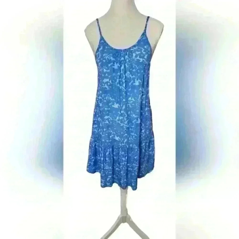 Blueginger Women's Blue Foral Summer Dress 👗 💙 Size Medium